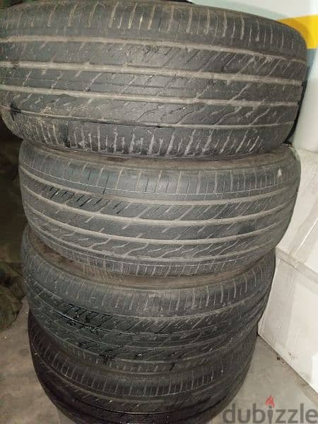 4 tires made in Thailand in very good condition 225/55/18 2