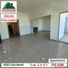 500$/Cash Month!! Apartment for rent in Zalka!! 0