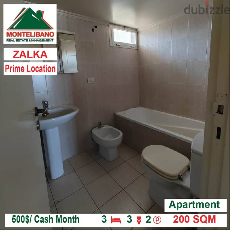 500$/Cash Month!! Apartment for rent in Zalka!! 3