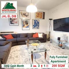 700$/Cash Month!! Apartment for rent in Jal El Dib!! 0