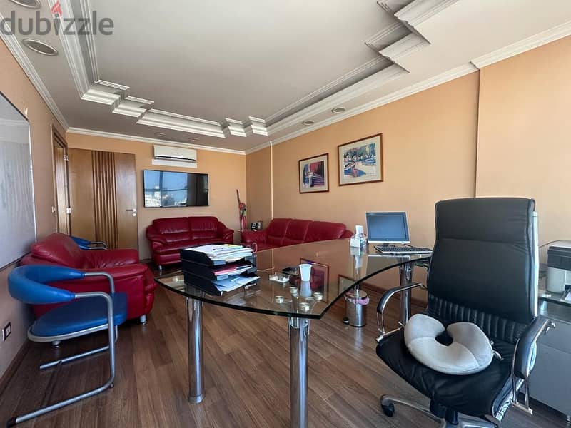Fully Furnished Office for Rent in Jdeideh مكتب للإيجار في جديده 1