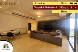Dbayeh Waterfront 330m2 | Rent | Gated Community |