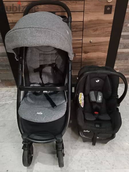 set joie stroller and car set like new 2