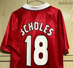 Manchester United The Final Champions league scholes umbro 1999 jersey 0