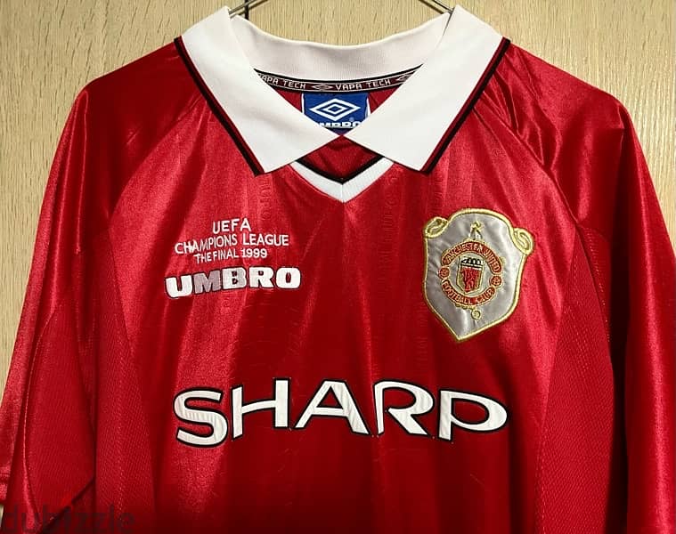 Manchester United The Final Champions league scholes umbro 1999 jersey 1