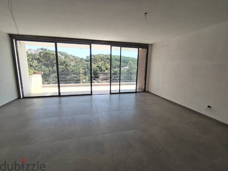 L13434-Spacious Apartment With Garden And Terrace for Sale in Baabdat 1