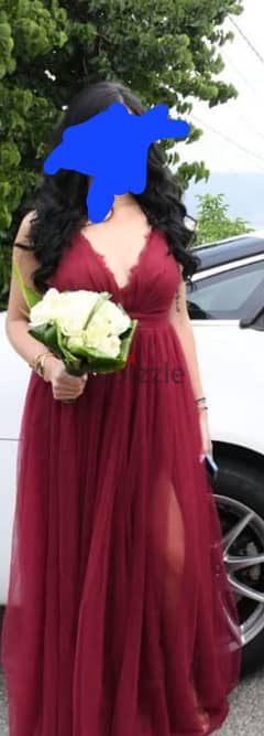 Red Dress (for bridesmaid)فستان أحمر إشبينة