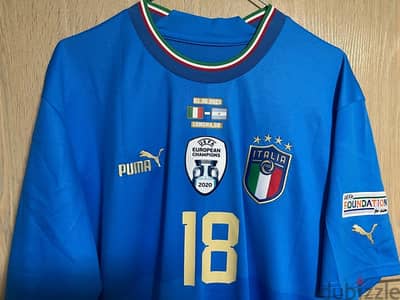 italia finalissima super copa limited edition puma barella 18 shirt