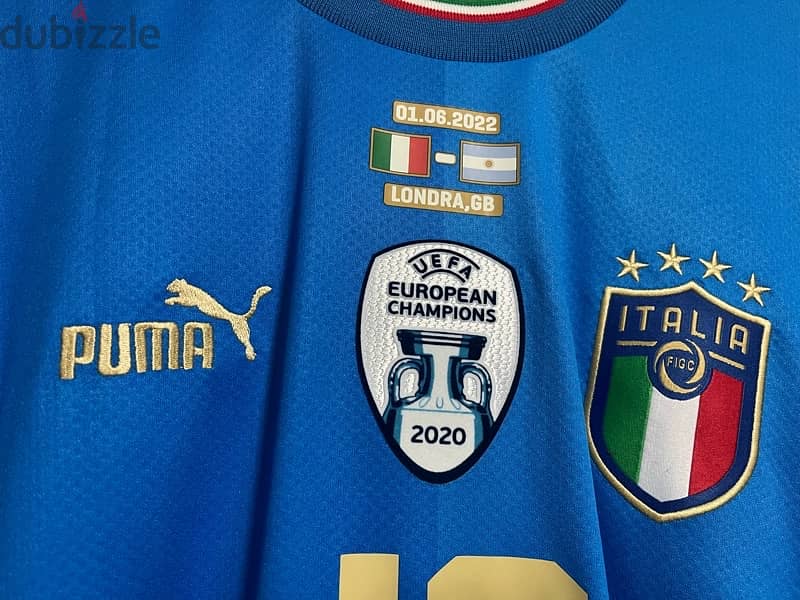 italia super copa with argentina limited edition puma barella jersey 1