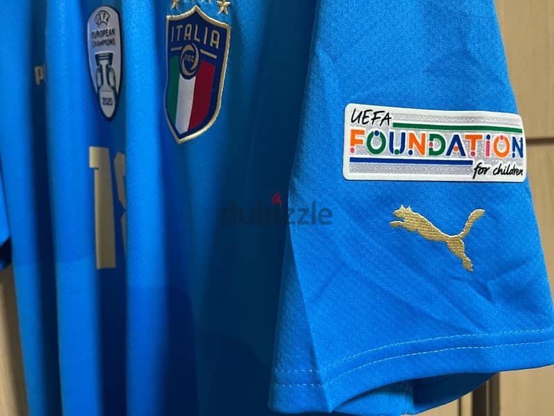 italia super copa with argentina limited edition puma barella jersey 2