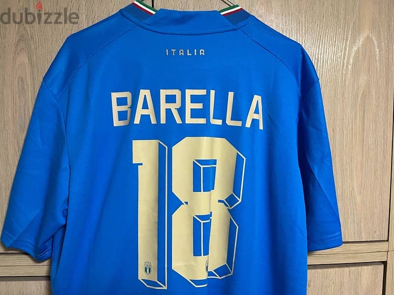 italia super copa with argentina limited edition puma barella jersey 3