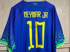 neymar Jr . brasil away mondial 2022 nike jersey 0