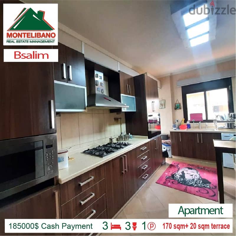185000$ Cash Payment!! Apartment for sale in Bsalim!! 2