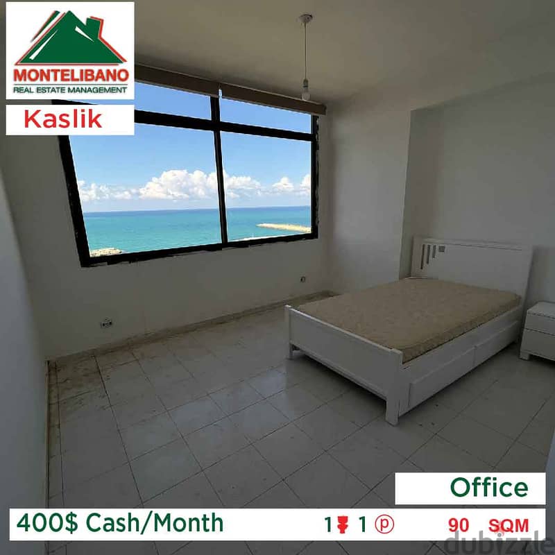 400$ Cash/Month!! Office for rent in Kaslik!! 1