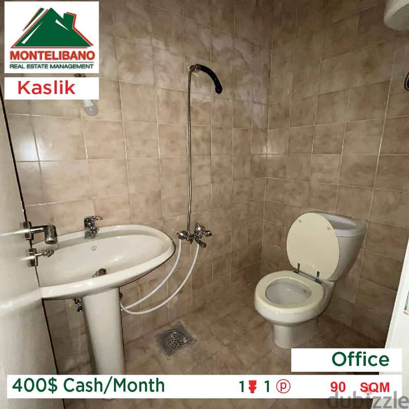 400$ Cash/Month!! Office for rent in Kaslik!! 3