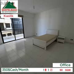 350$ Cash/Month!! Officefor rent in Kaslik!! 0