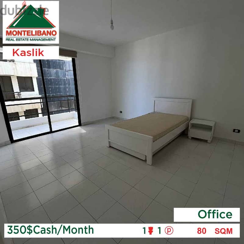 350$ Cash/Month!! Officefor rent in Kaslik!! 0