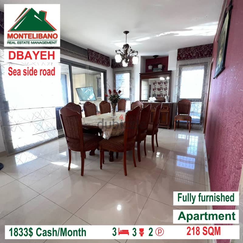 Open view and fully furnished deluxe apartment for rent in DBAYEH!!! 1