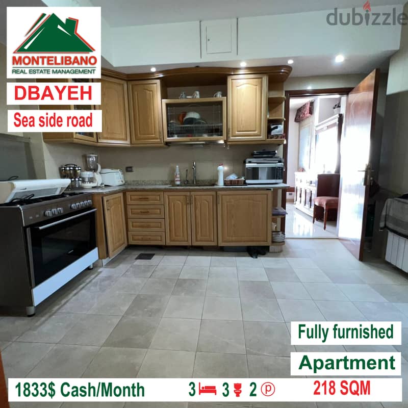 Open view and fully furnished deluxe apartment for rent in DBAYEH!!! 3