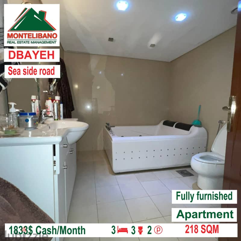 Open view and fully furnished deluxe apartment for rent in DBAYEH!!! 4