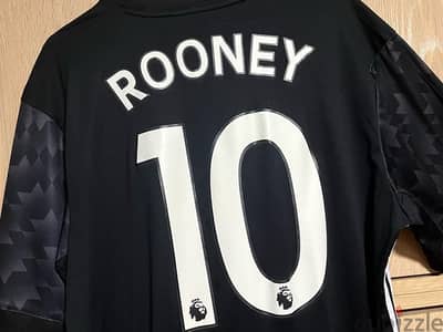 manchester united 16/17 away black edition rooney  10 adidas jersey