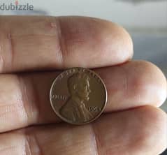 USA  Error Lincolin Cent  Double Die Coin year 1964