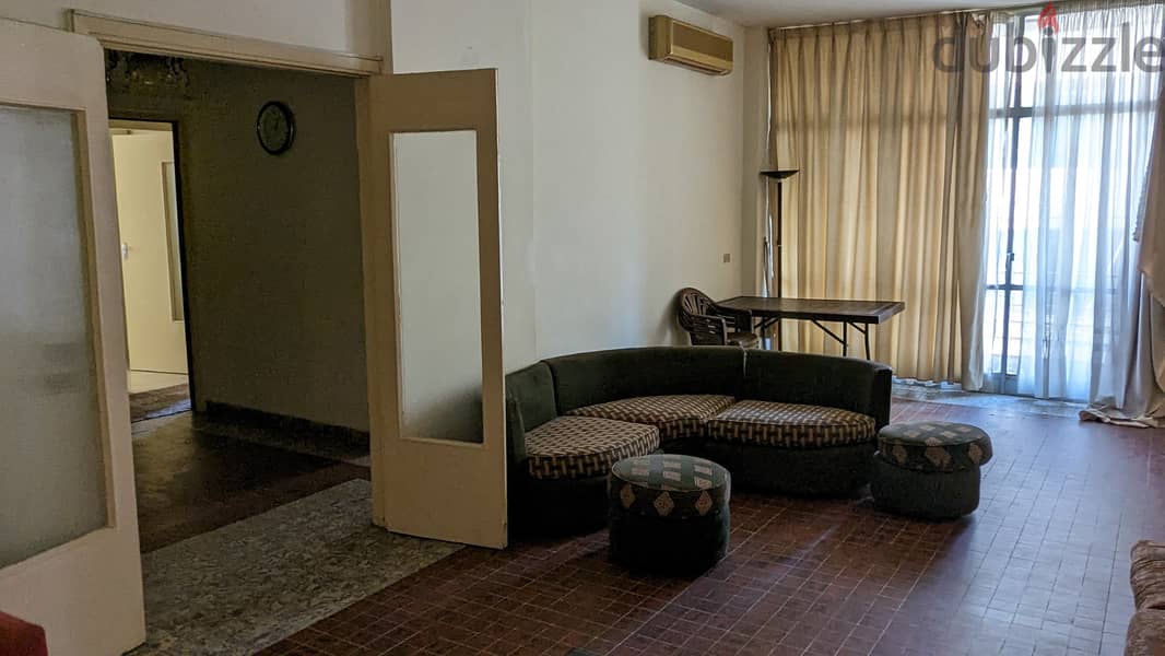 For Rent: Safe Furnished 2-Bedroom in Hamra 2 min from AUB/LAU 3