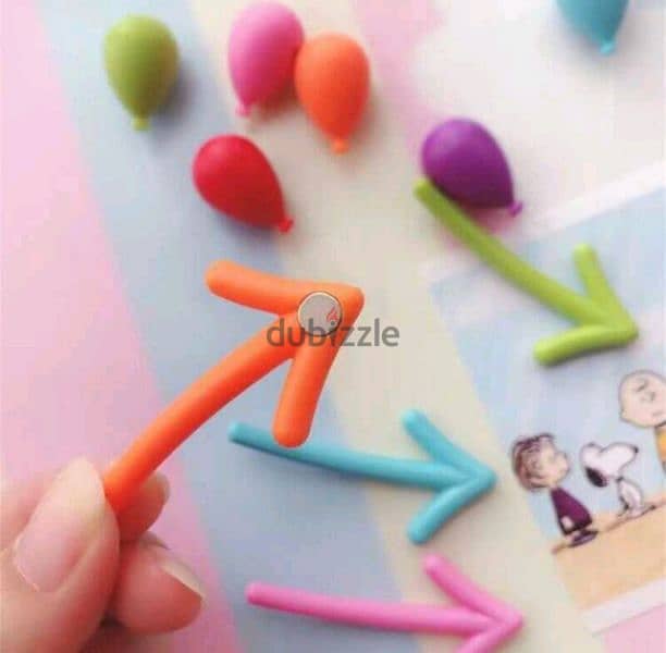 cute arrow and balloons shape fridge magnets 0
