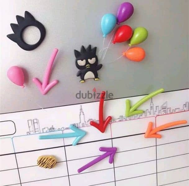 cute arrow and balloons shape fridge magnets 6