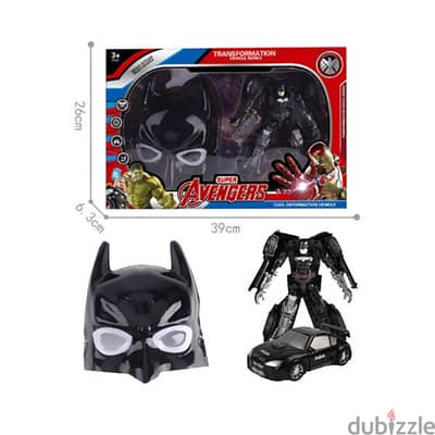 Batman Transformer Action Figure With Face Mask