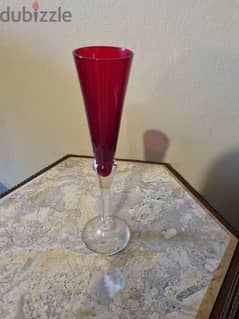 red crystal glass 0