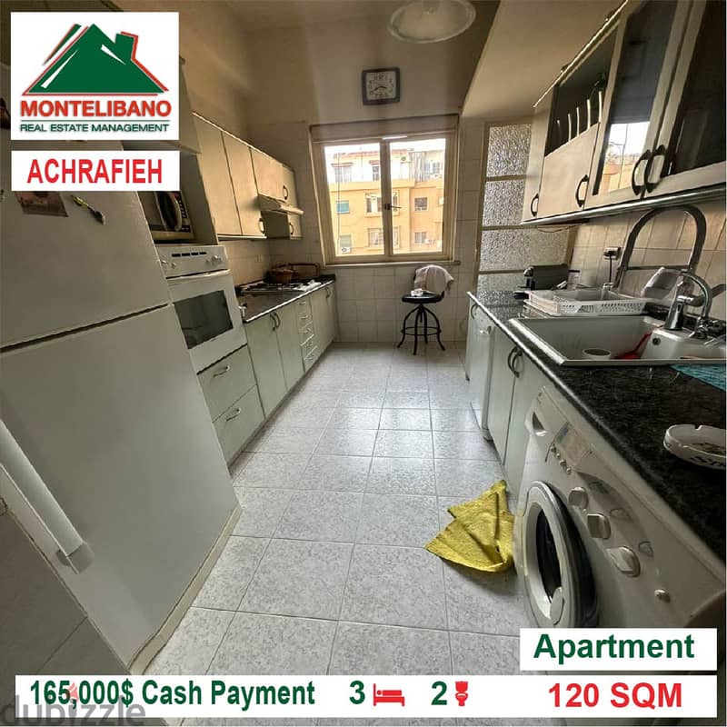 165,000$ Cash Payment!! Apartment for sale in Achrafieh!! 2