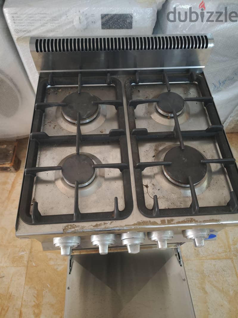 GGG (Germany) Gas stove G6F4+FG1 gastronorm 15.9 kW | oven فرن صناعي 3