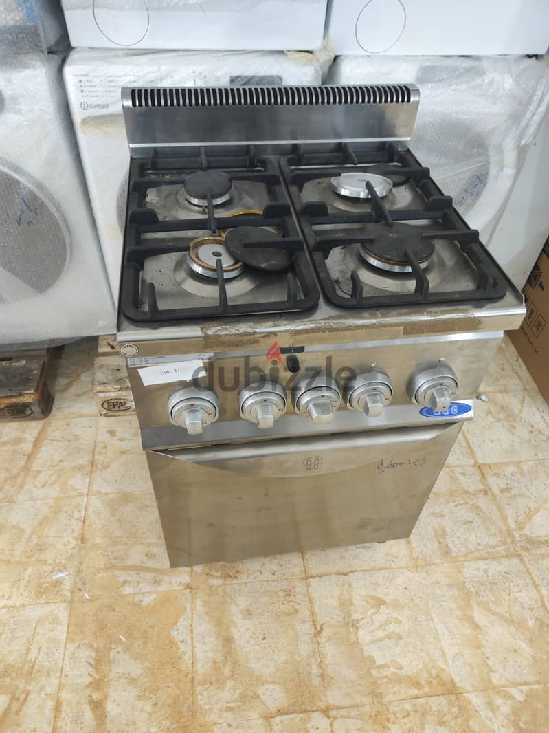 GGG (Germany) Gas stove G6F4+FG1 gastronorm 15.9 kW | oven فرن صناعي 4