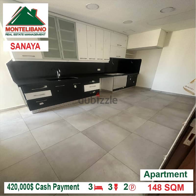 420,000$ Cash Payment!! Apartment for sale in Sanayeh!! 2