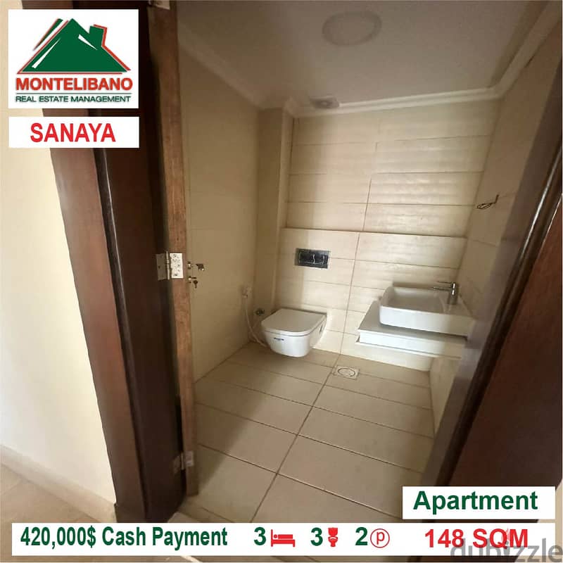 420,000$ Cash Payment!! Apartment for sale in Sanayeh!! 3