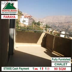 57.000$ Cash paymment!! Chalet for sale in Faraya!!
