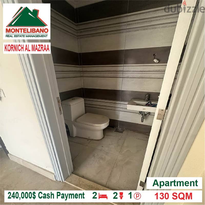 240,000$ Cash Payment!! Apartment for sale in Kornich Al Mazraa!! 3