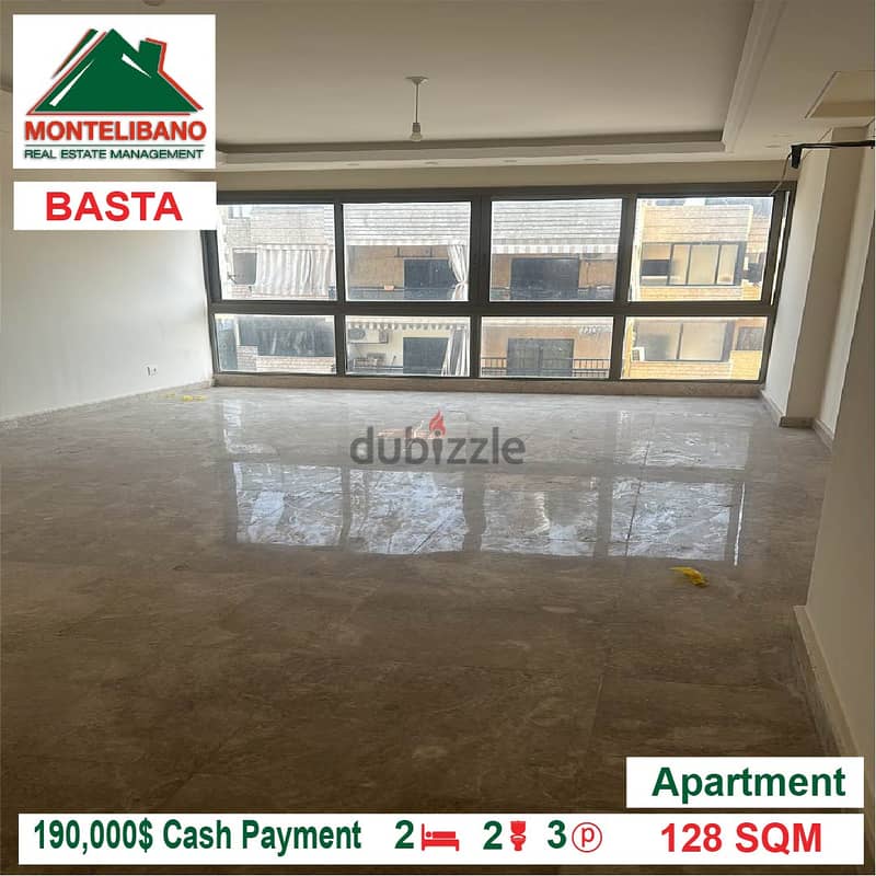 190,000$ Cash Payment!! Apartment for sale in Basta!! 0