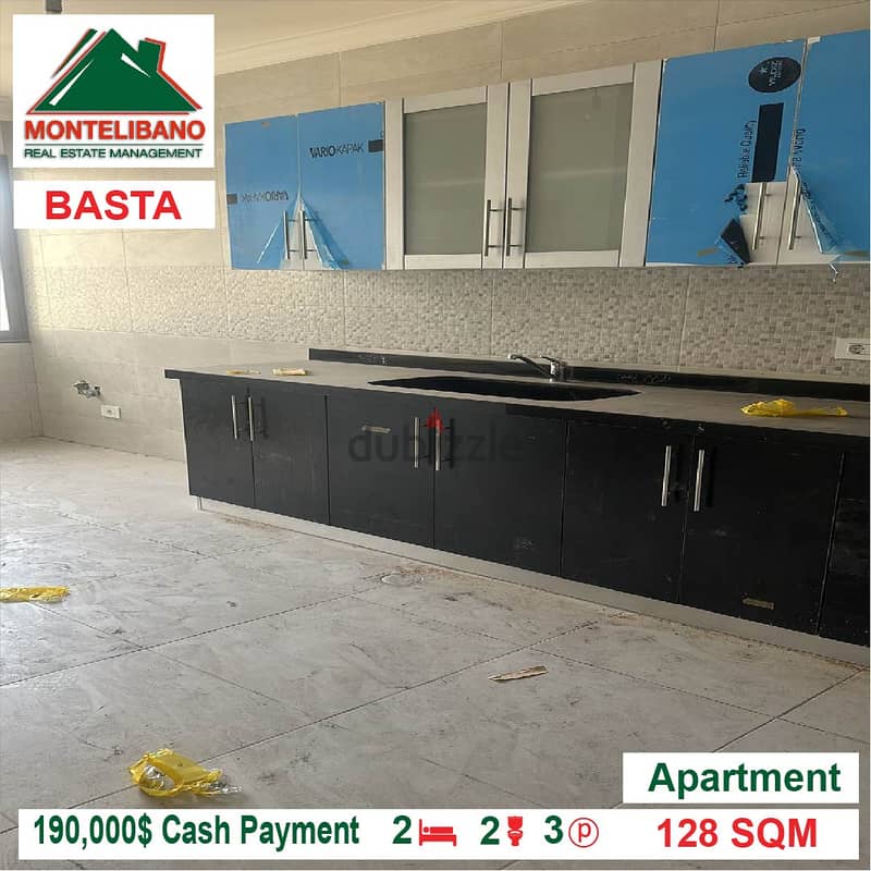 190,000$ Cash Payment!! Apartment for sale in Basta!! 2