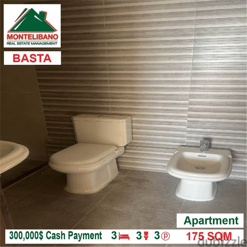 300,000$ Cash Payment!! Apartment for sale in Basta!! 3