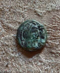 Ancient Nabatean Bronze coin King Malichos & Queen Shaqilot year 40 AD