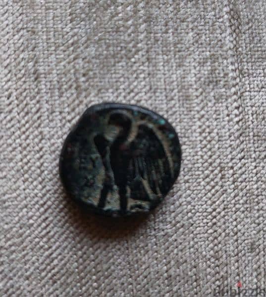 Ancient Ptolomaic Bronze Coin Ptolemy I Soter Eygpt  Eagle year 305 BC 0