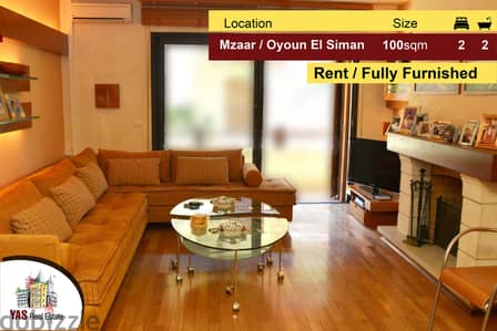 Mzaar / Ouyoun El Siman 100m2 | Rent | View | High End |Furnished | DA