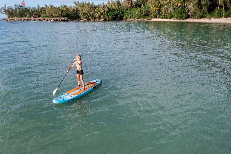 BOIERTO Wooden whale Sup (with D-rings for kayak seat) 5