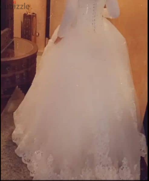 wedding dress new not usedفستان زفاف رائع موديل باربي 2