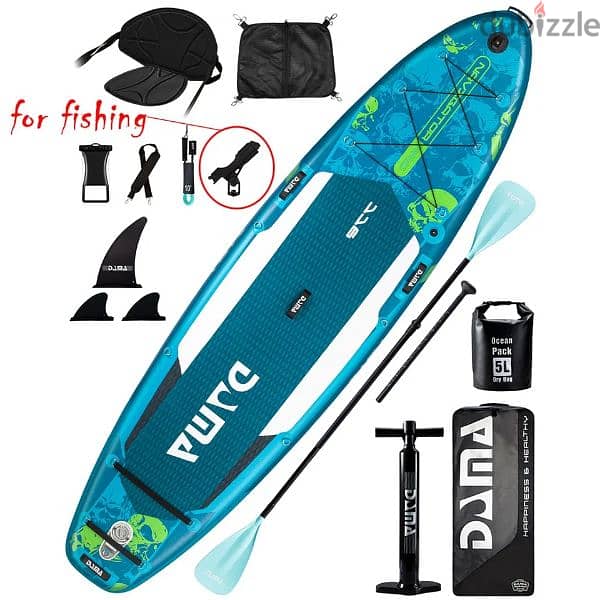 DAMA Navigation Pro SUP and Kayak for fishing extra wide paddle board 1