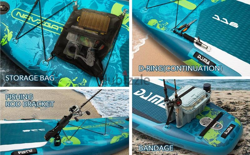 DAMA Navigation Pro SUP and Kayak for fishing extra wide paddle board 3