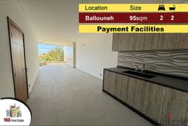 Ballouneh 95m2 | New Flat | Mint Condition | Payment Facilities |