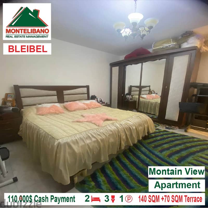 110,000$ Cash Payment!! Apartment for sale in Bleibel!! 3